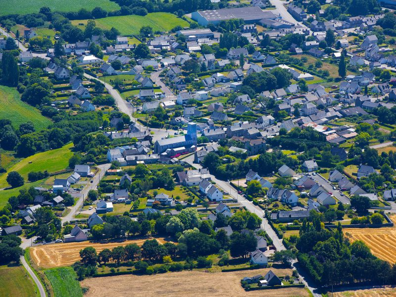 commune de la bouille vue du ciel